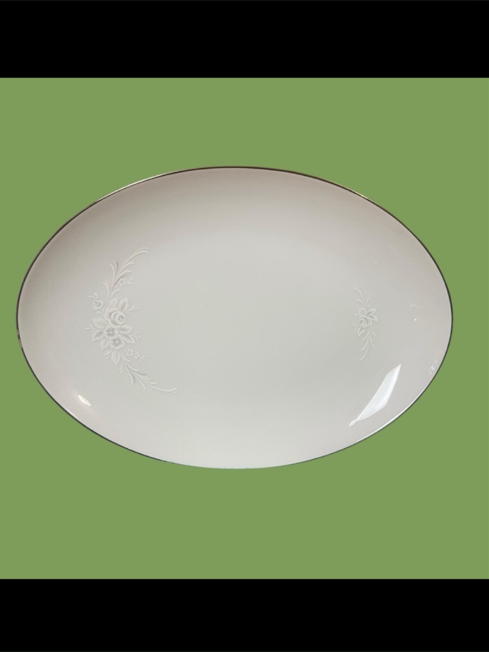 12” Oval Serving Platter Cantata by SANGO